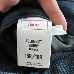 Express Columnist size 16 pants.  looks gray but is more like a dark blue